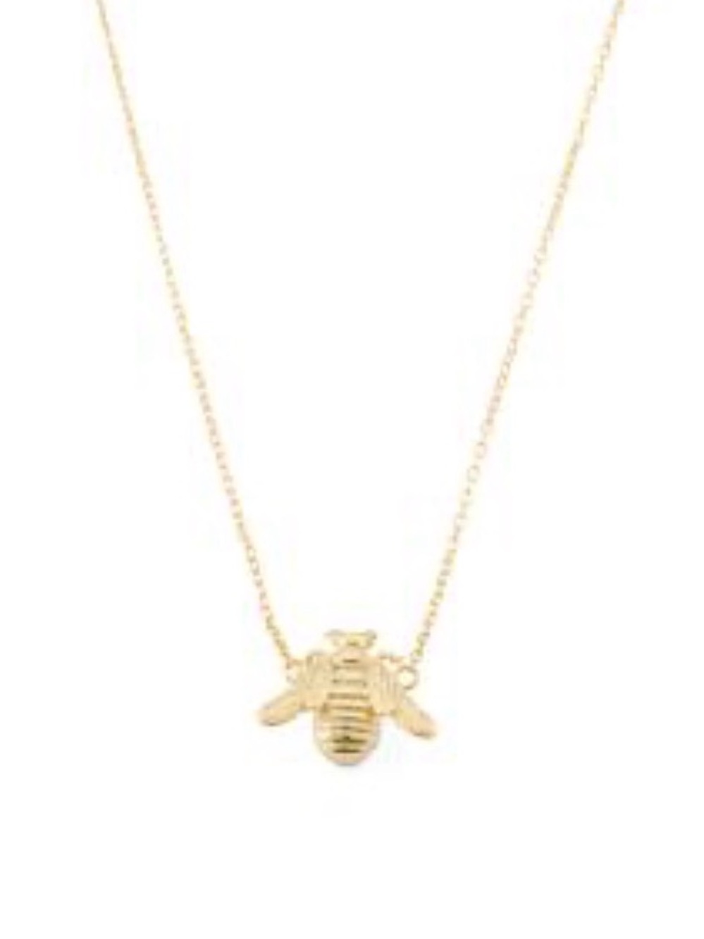 14k Bumble Bee Necklace Gold over Sterling Silver